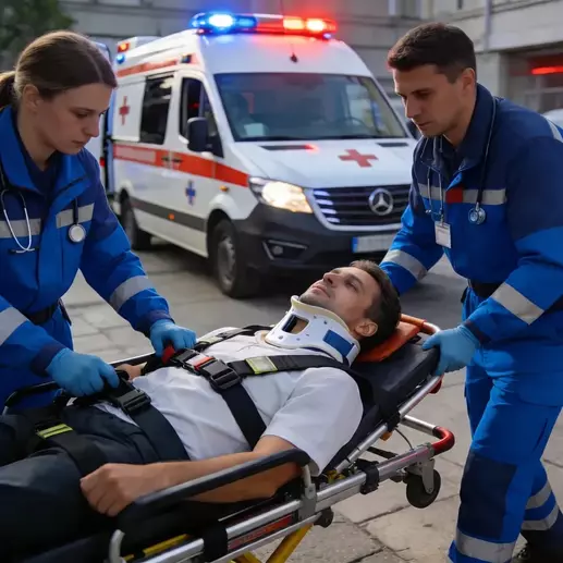 перевозка мужчины с переломом позвоночника